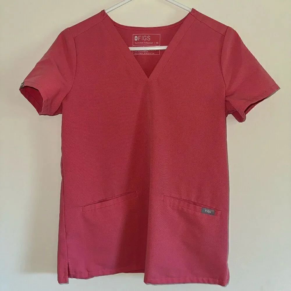 FIGS Technical Collection V-Neck Top SIZE XS